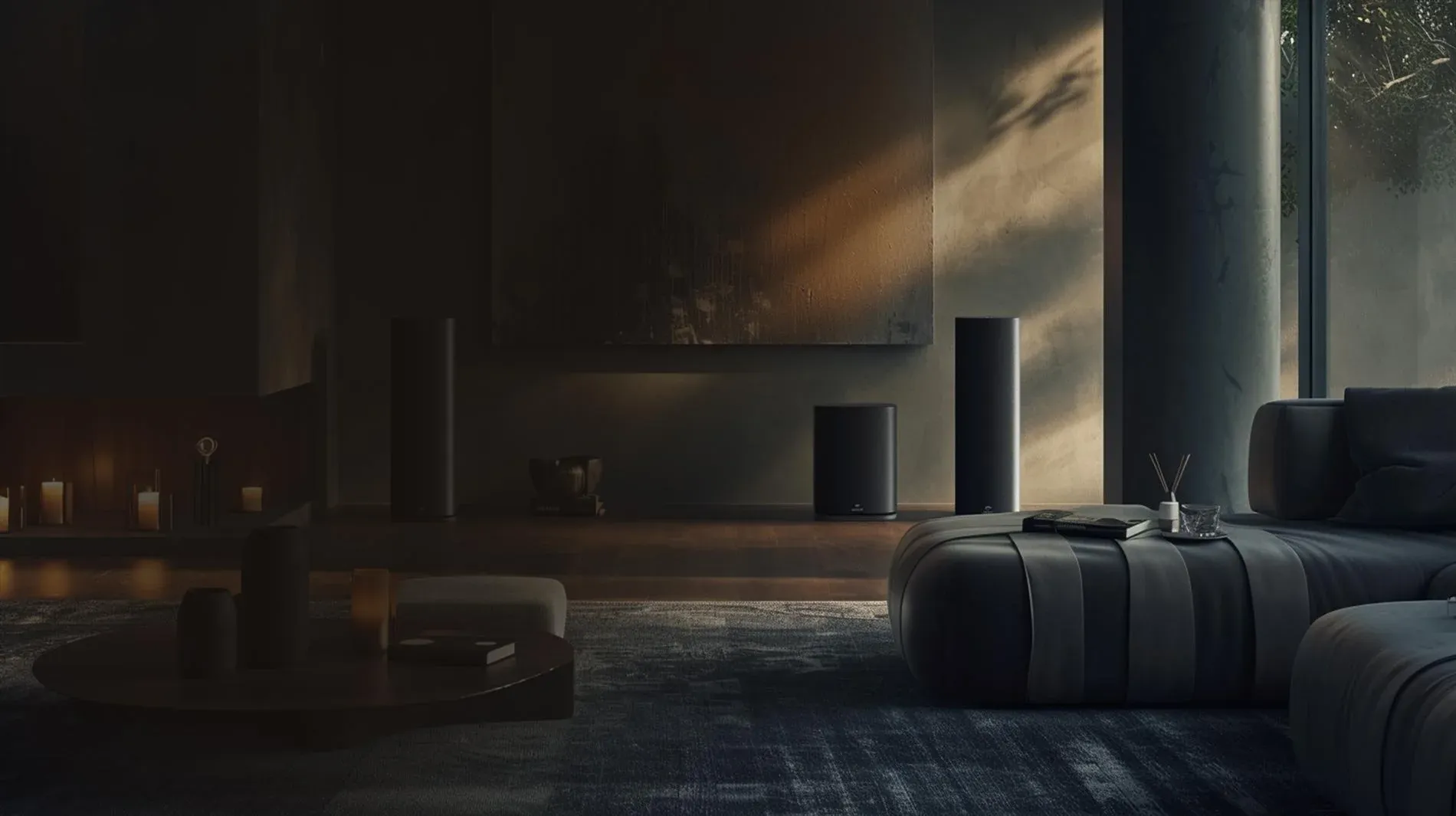 Integrated multi-room audio in a refined living space